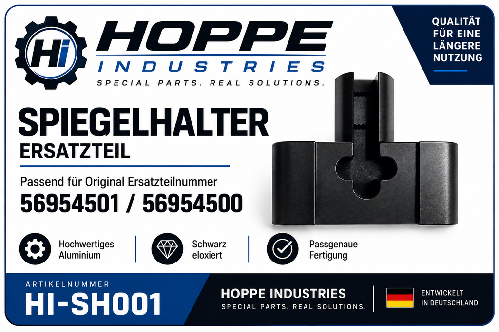 2 stück Spiegelhalter 56954501 / 56954500 – CNC-Aluminium Reparaturteil für John Deere Teleskopspiegel